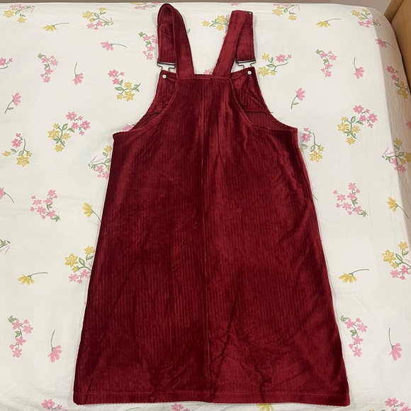 Overall Dress; pomegranate color; women’s medium; Planet Gold - Picture 2 of 4